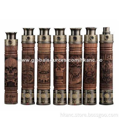 Wood Mod Vision E Fire Ecig, 2014 Variable Voltage Electronic Cigarette Starter Kit